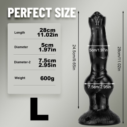 W4308未定价เลียนแบบอวัยวะสุนัข สีดำทั้งชิ้น แผ่นดูดแรงสูง วัสดุ PVC ทางการแพทย์ มี 3 รุ่นให้เลือก