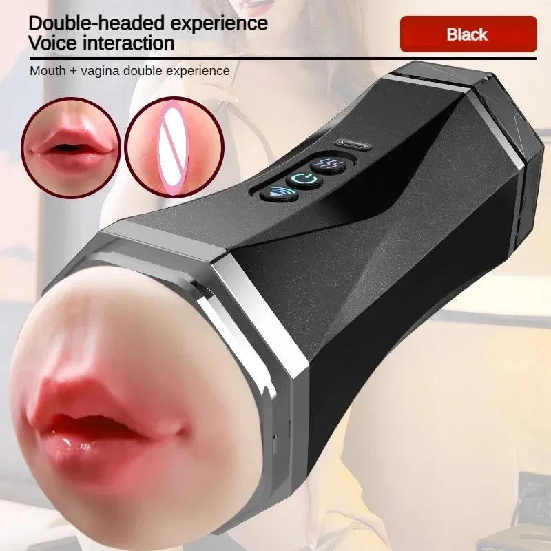 Realistic Vagina and Oral Cup Through-Type Design