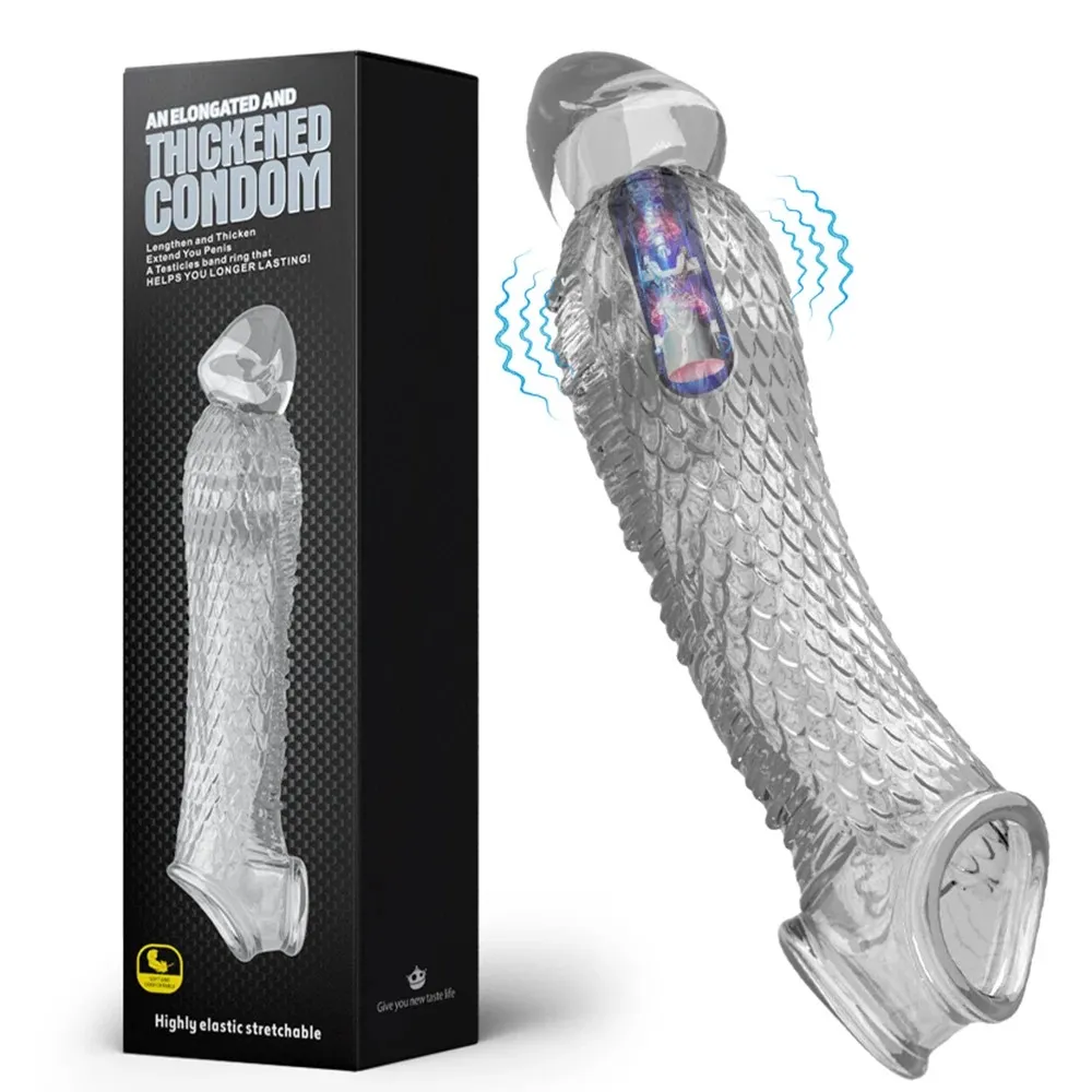Dragon Scale Vibrating Penis Extender 2 Colors Available