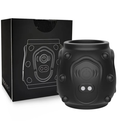 W4024ห่วงล็อกสเปิร์ม ระบบสั่นสะเทือน 10 ความถี่ ออกแบบจุดนูนภายนอก ซิลิโคนปลอดภัยต่อผิวหนัง