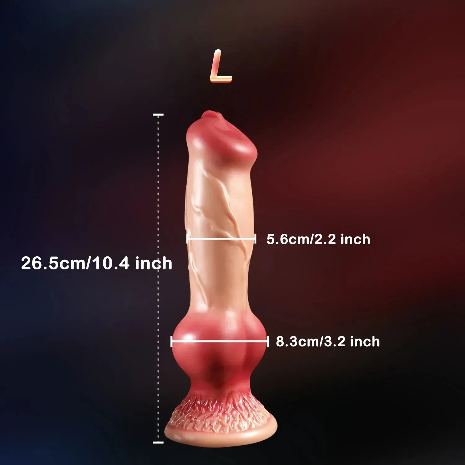 ควยปลอม ดิลโด้ ที่เลียนแบบหมา ฐานยึด วัสดุ PVC 3 รุ่นให้เลือก