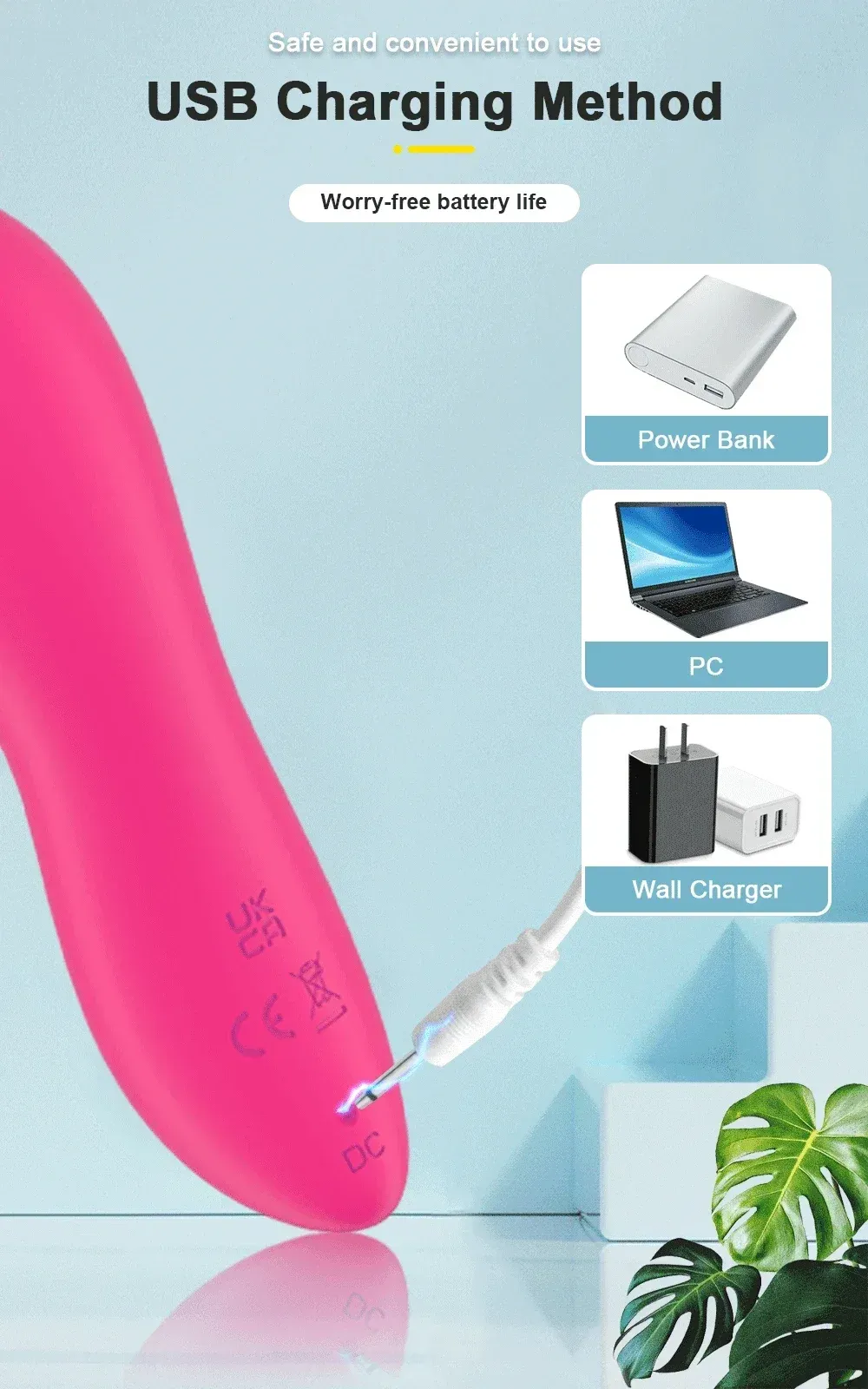 เครื่องสั่นหัวนม เครื่องนวดเอวี ระบบดูด 5 ความถี่ IPX6