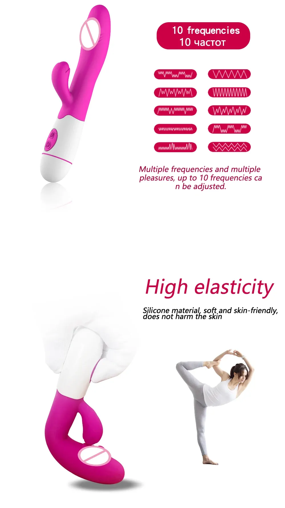 Battery-Powered Glans Head Dual G-Spot & Clitoral Vibrator