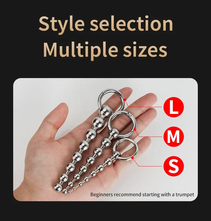 304 Stainless Steel Beaded Urethral Sound 3 Sizes Available