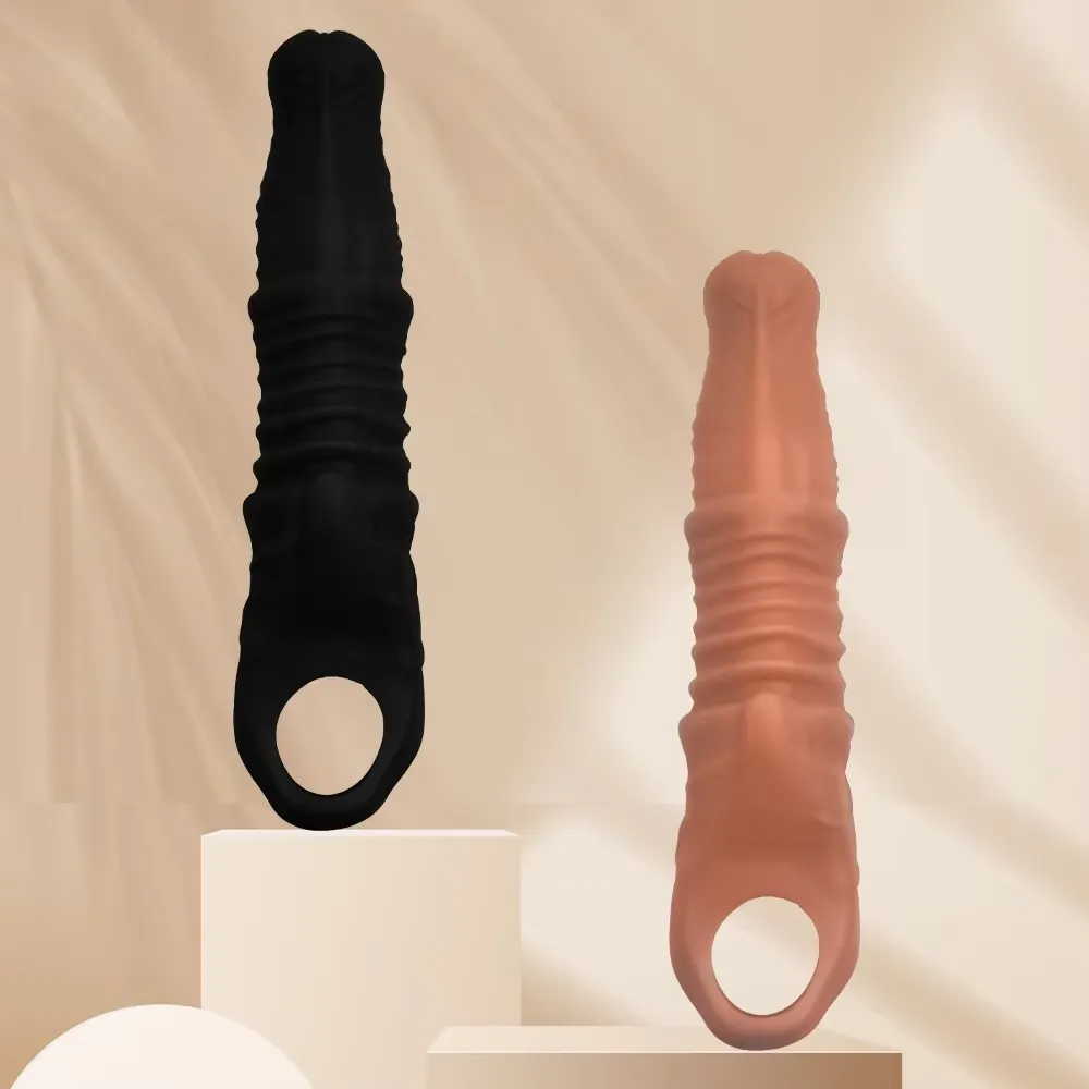 Extra-Long Penis Extender Black And Flesh Color Available