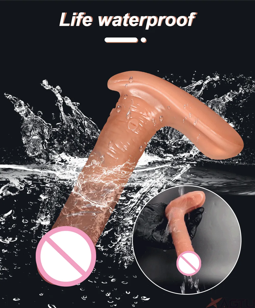 Thrusting&Vibrating Remote Control Wearable Realistic Dildo
