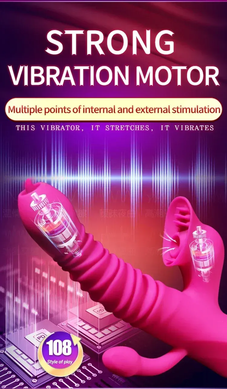 7 Frequencies & 7 Speeds Zonal Control Thrusting Stimulator