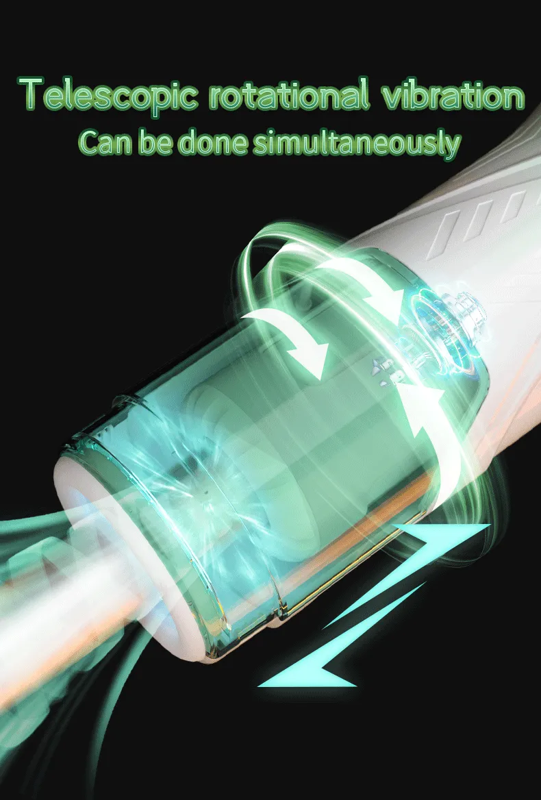 Thrusting Male Masturbator Smart Chip + 3-Engine Drive