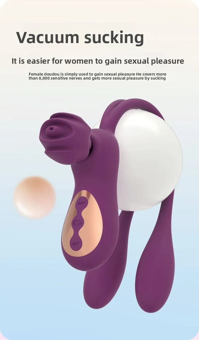 5 Suction + 3 Speeds + 7 Vibration Heating Egg Vibrator
