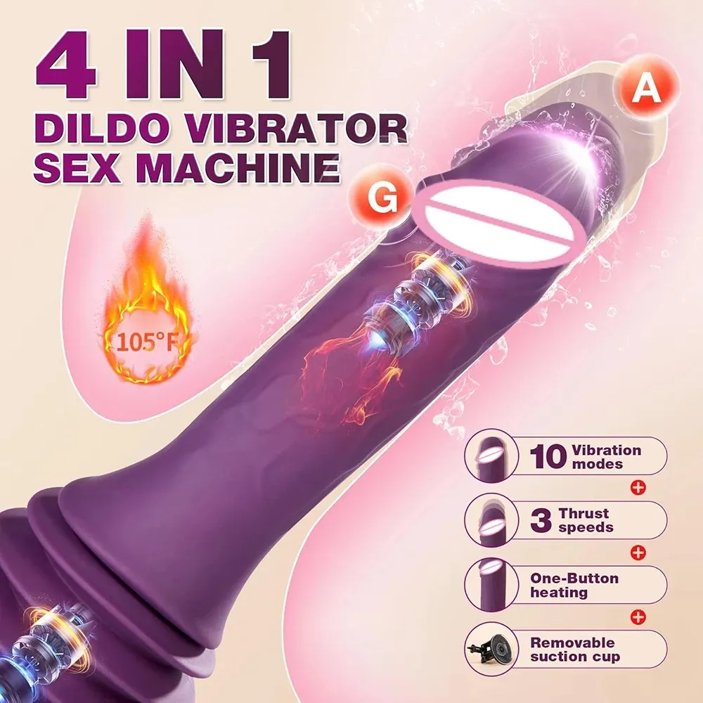 7cm Thrusting Distance Heating & Thrusting Dildo Sex Machine