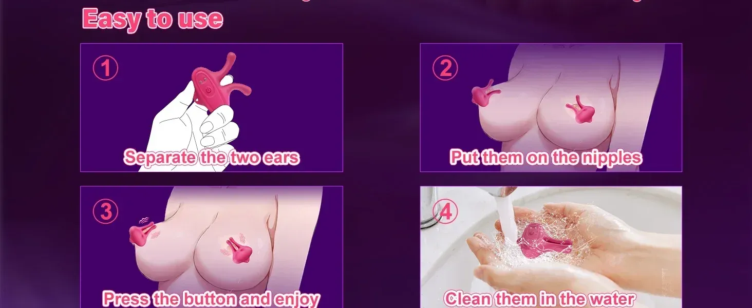 9-Frequency Multi-Function Rabbit Ear Egg Vibrator Set