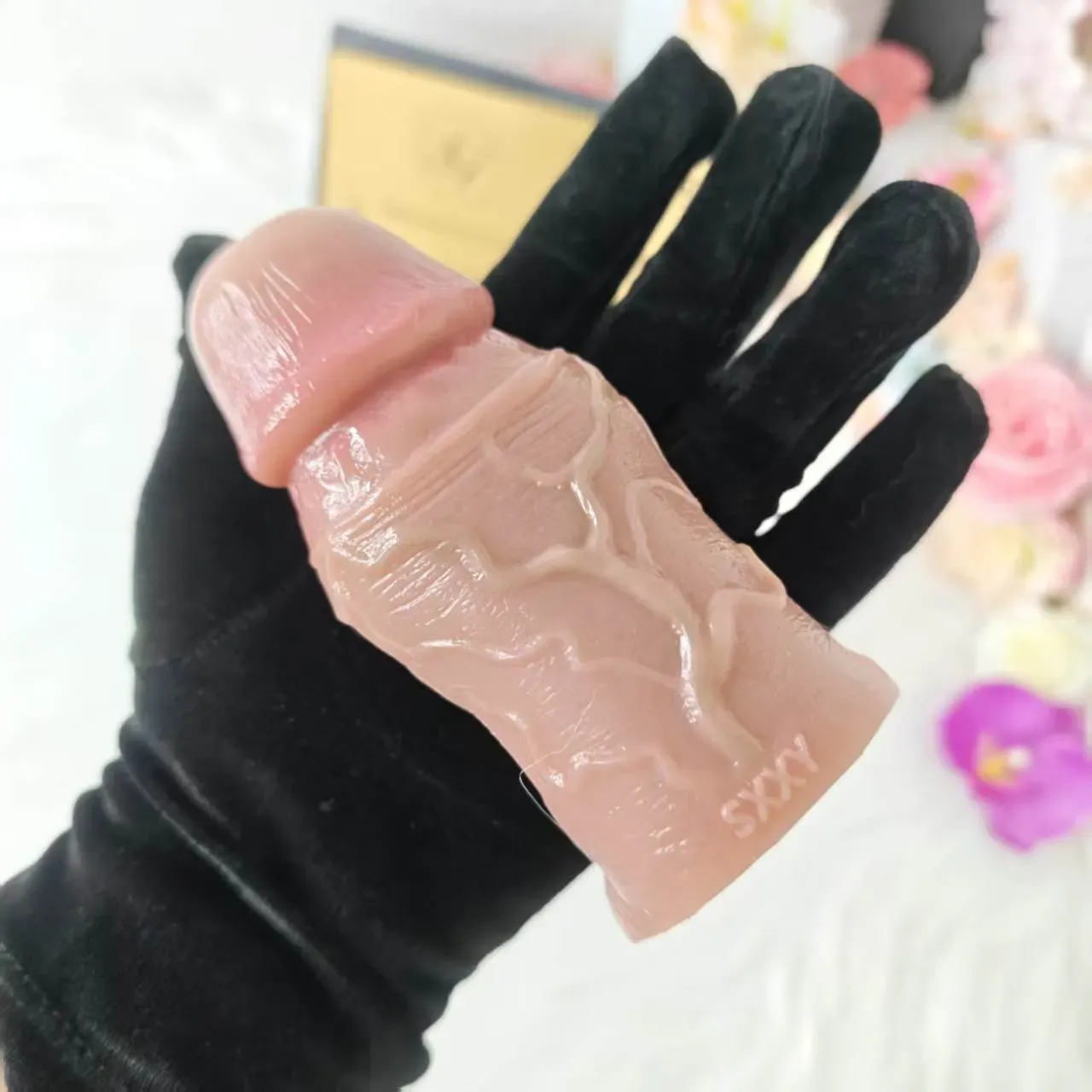 SXXY S8110 Platinum Silicone Simulated Penis Sleeve