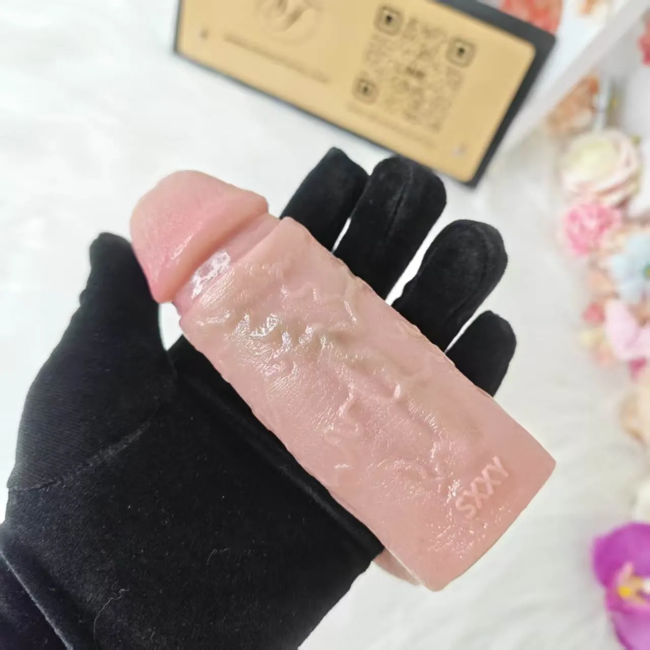 SXXY S8100 Platinum Silicone Simulated Penis Sleeve