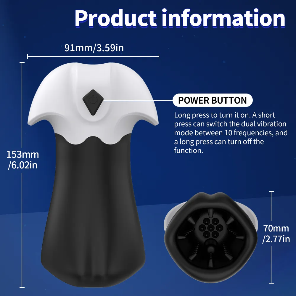 2 In 1 Intelligent Pulse Male Masturbator 10 Vibrations