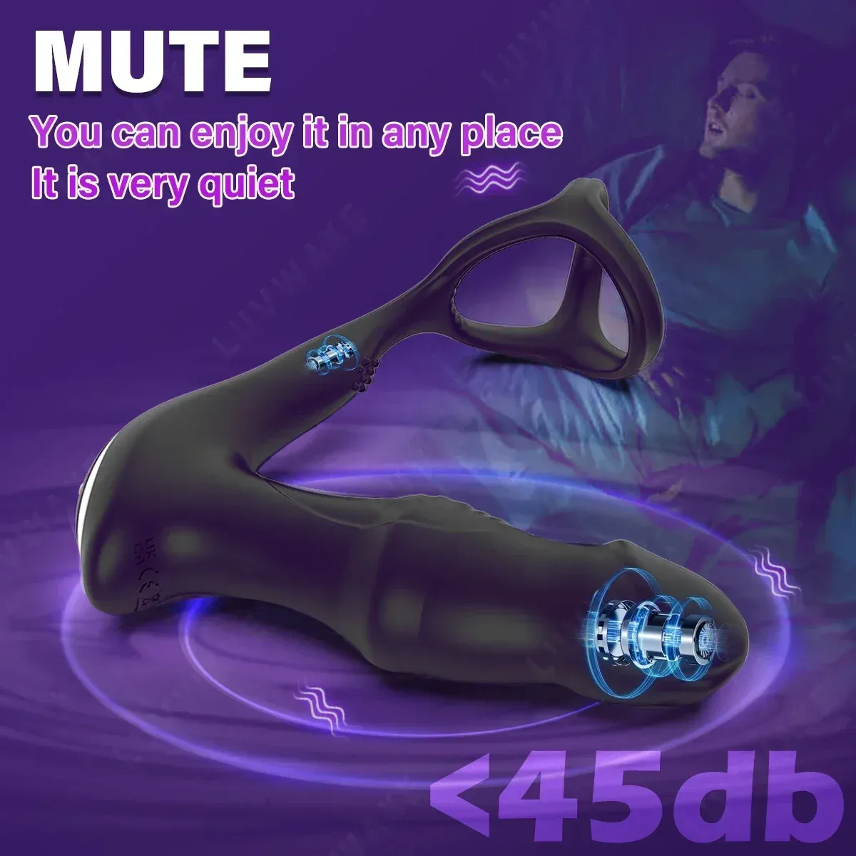 Glans Shaped Remote Control Anal Vibrator & Prostate Massager