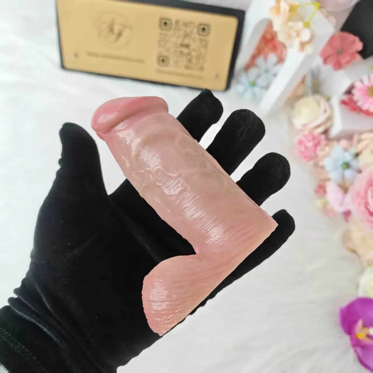 SXXY S8102 Platinum Silicone Simulated Penis Sleeve