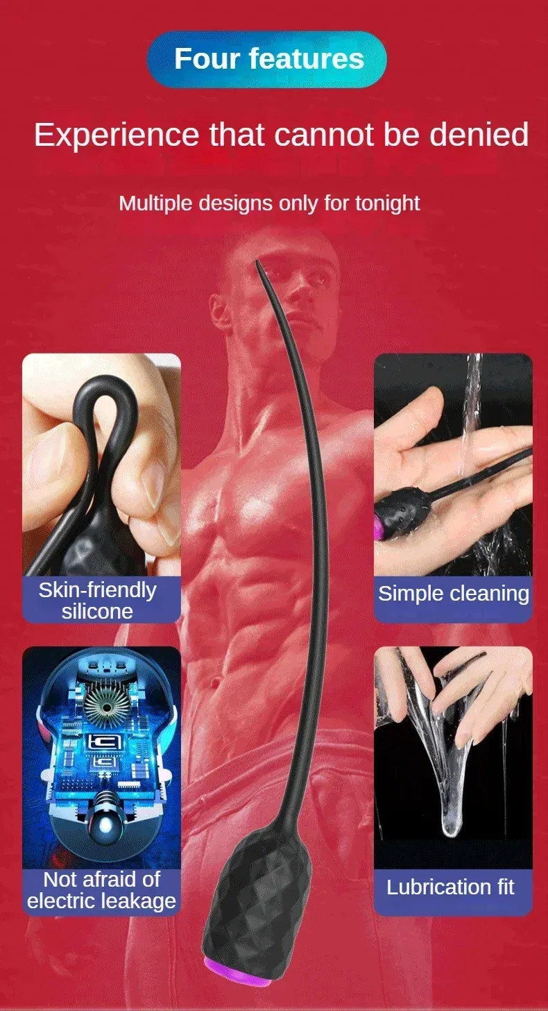 JIUAI Detachable Battery-Powered Urethral Sound