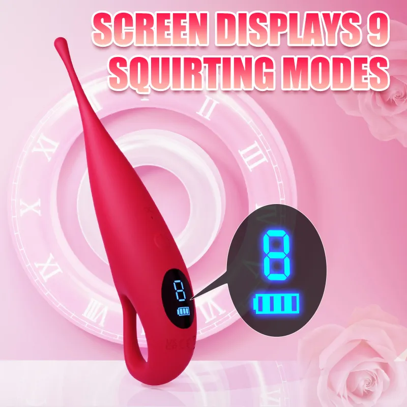 9 -Frequency LCD Display Finger Grip Handle Spot Vibrator