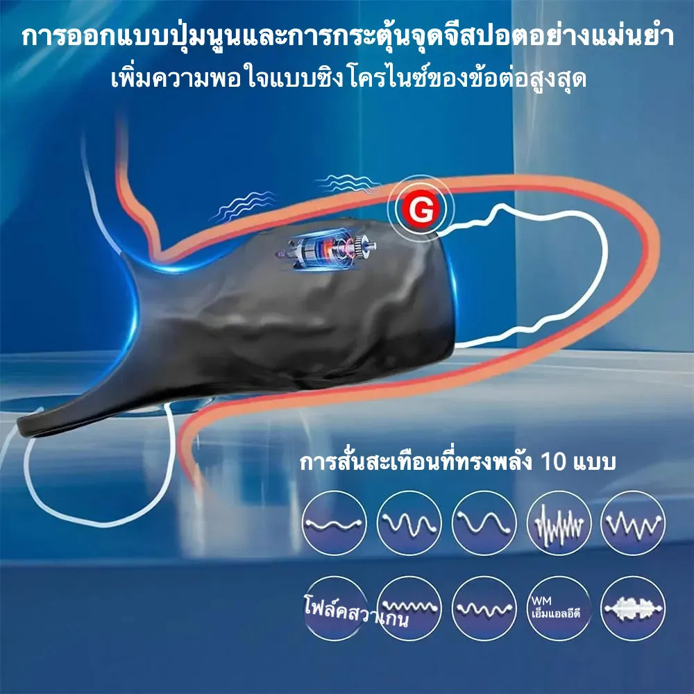 ปลอกเพิ่มขนาด+อุปกรณ์ฝึกการหลั่ง การสั่นแบบสามมิติ วิธีแก้หลั่งเร็ว