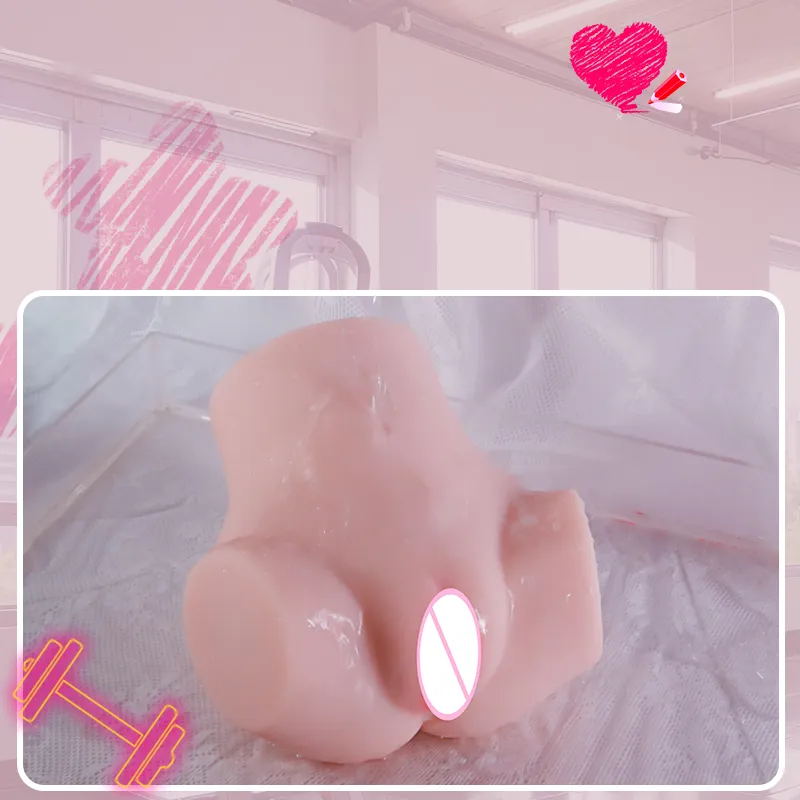 Realistic Vagina & Anus Vibrating+Suction 4 Language 1945g