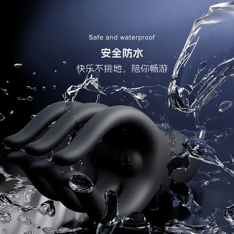 2-In-1 10 Squeezing Male Masturbator Integrated Body Design