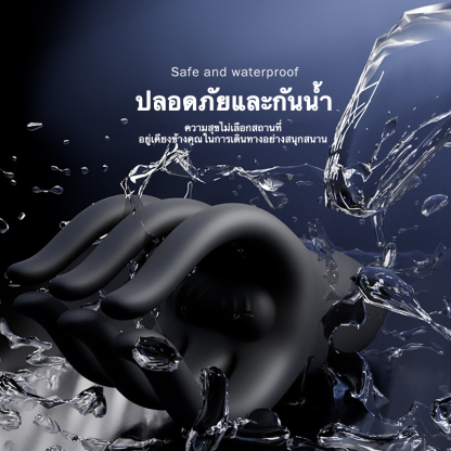 อุปกรณ์ฝึกอวัยวะเพศชาย ระบบสั่นสะเทือน 10 ความถี่ ระบบบีบ 10 ความถี่ นิ้วมือสมจริง กระตุ้นหลายจุด-sextoyfunny
