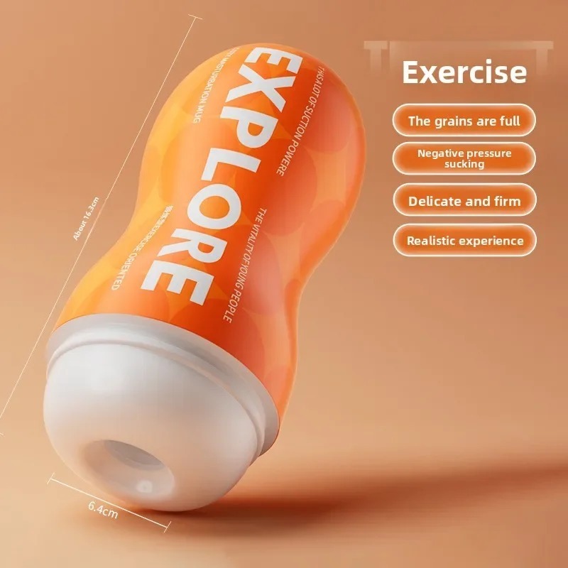 W5509未定价ถ้วยช่วยตัวเองใช้มือ ระบบดูดแรงดันลบ เลือกได้ 3 ช่องทาง ลายพื้นผิวซับซ้อน วัสดุ TPE