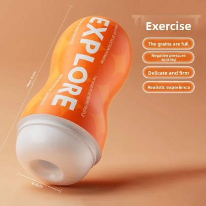 W5509未定价ถ้วยช่วยตัวเองใช้มือ ระบบดูดแรงดันลบ เลือกได้ 3 ช่องทาง ลายพื้นผิวซับซ้อน วัสดุ TPE