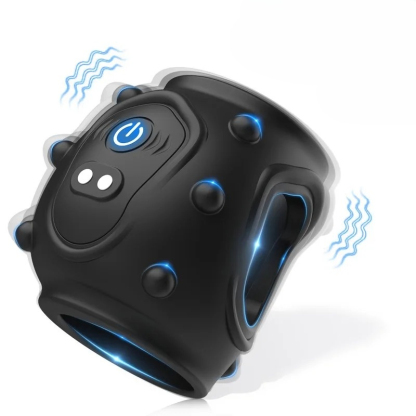 W4024ห่วงล็อกสเปิร์ม ระบบสั่นสะเทือน 10 ความถี่ ออกแบบจุดนูนภายนอก ซิลิโคนปลอดภัยต่อผิวหนัง