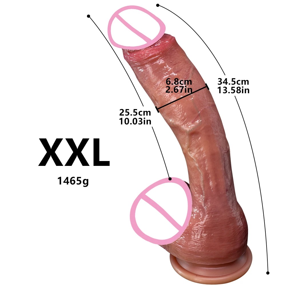 Highly Bendable Realistic Dildo With Testicles 5 Styles
