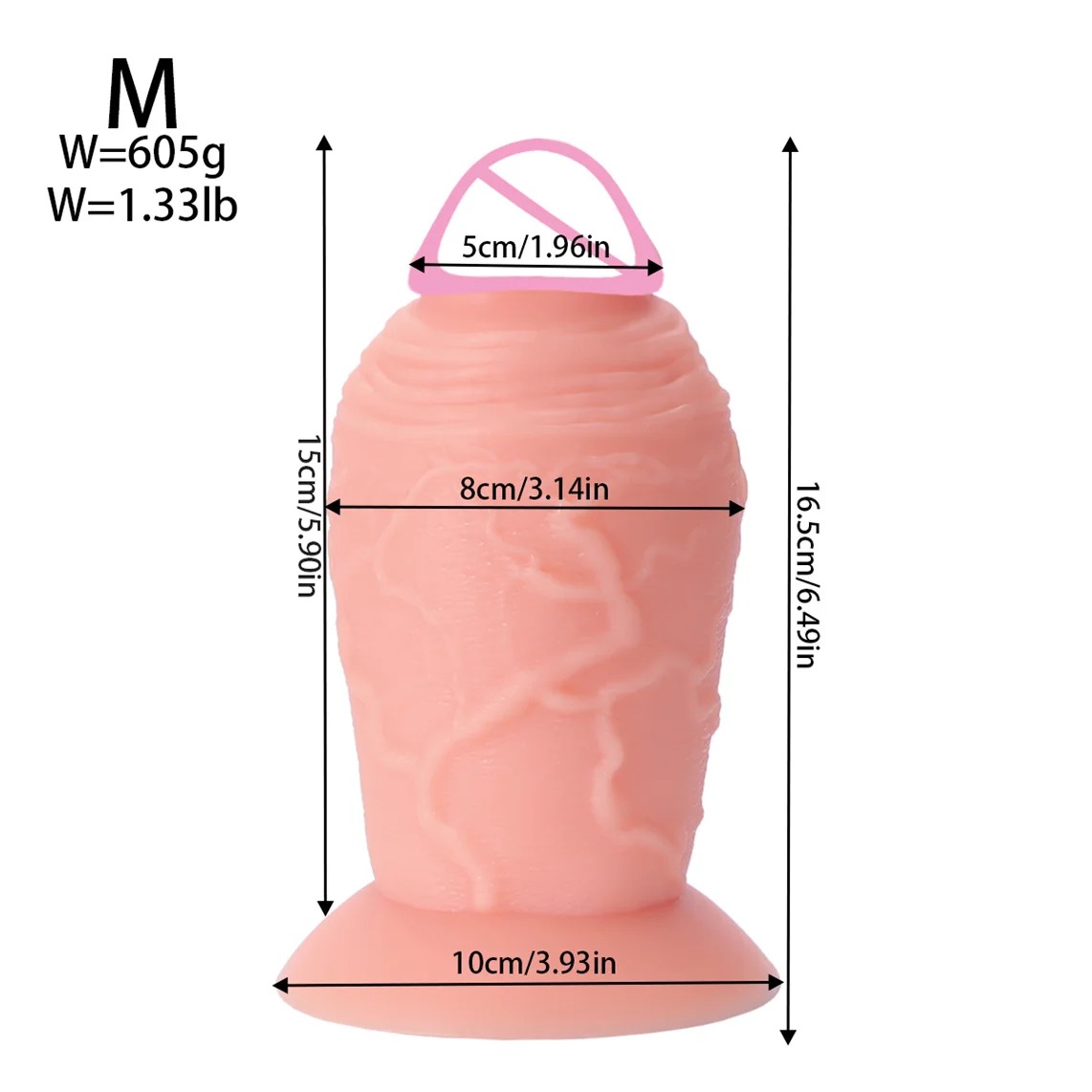 W4107未定价ดิลโด้ หนาขนาดใหญ่พิเศษ ลายผิวสมจริง ซิลิโคนเหลวสองชั้น