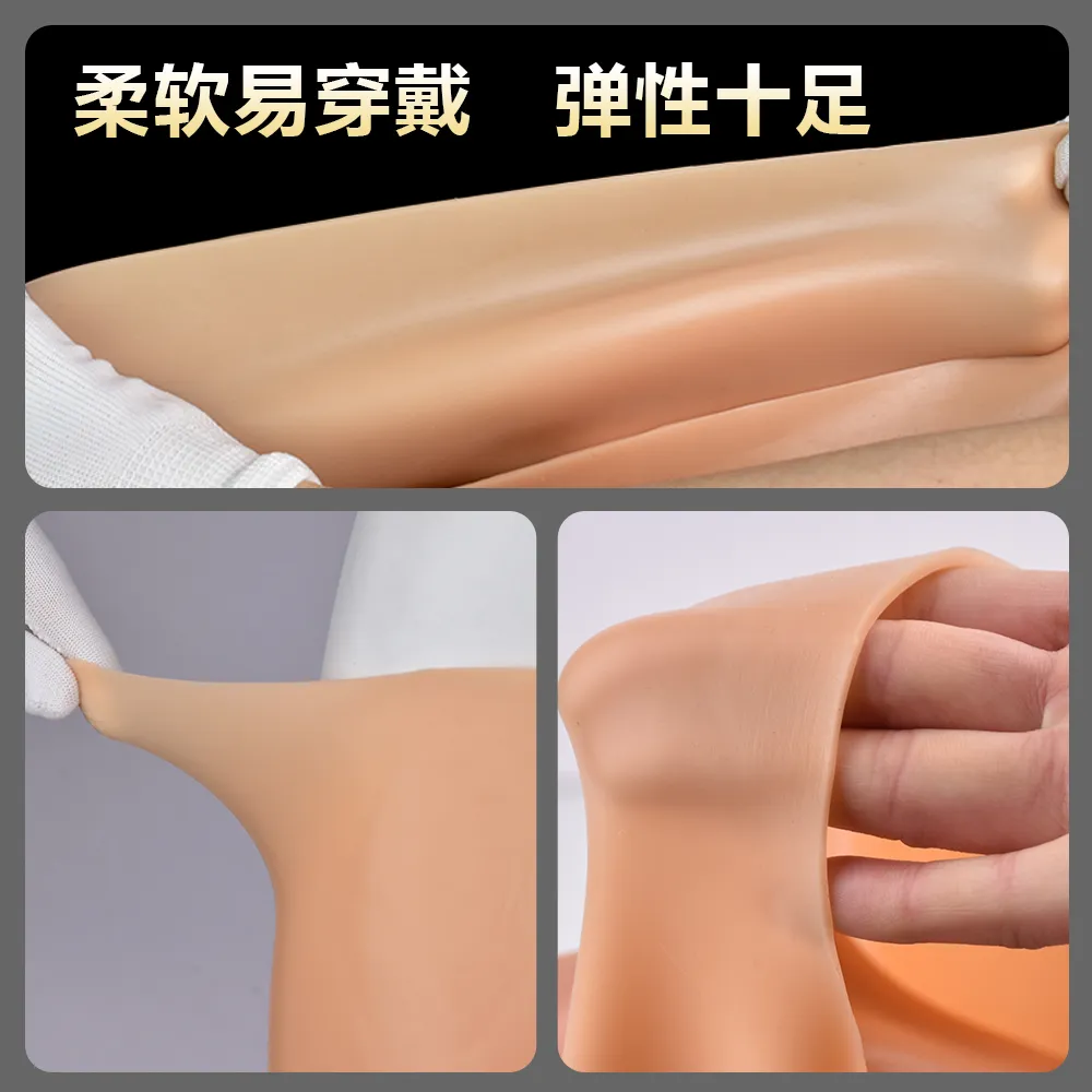 High-Elasticity Silicone Strap On Realistic Dildo NW:1050g