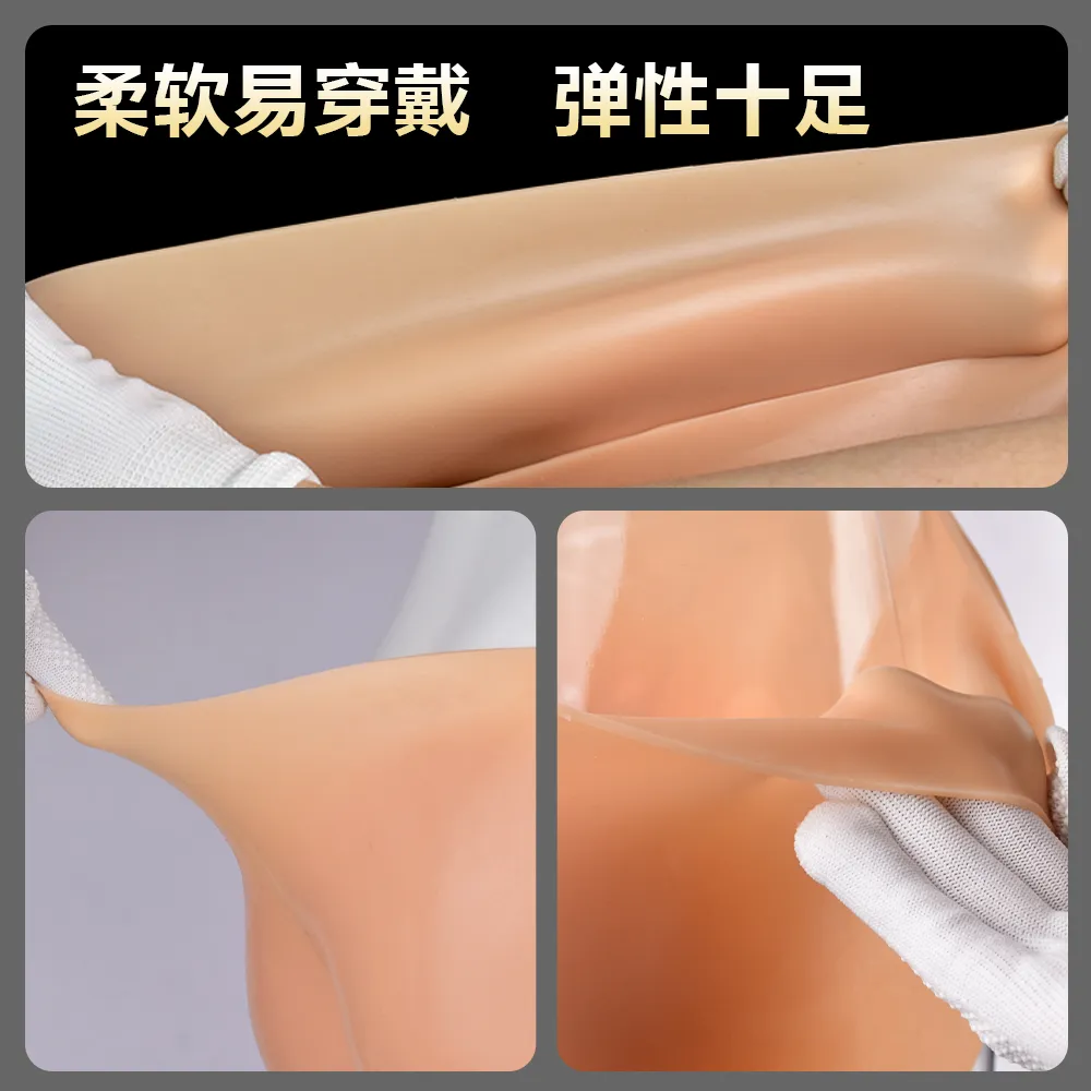High-Elasticity Silicone Strap On Realistic Dildo NW:965g