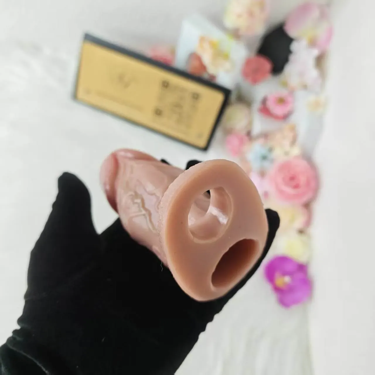 SXXY S8110 Platinum Silicone Simulated Penis Sleeve