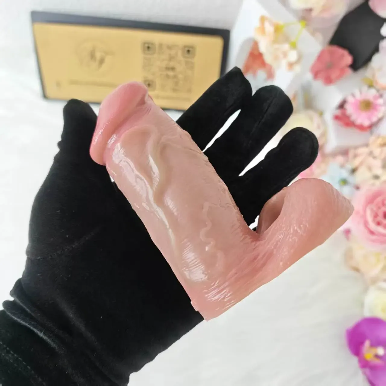 SXXY S8102 Platinum Silicone Simulated Penis Sleeve