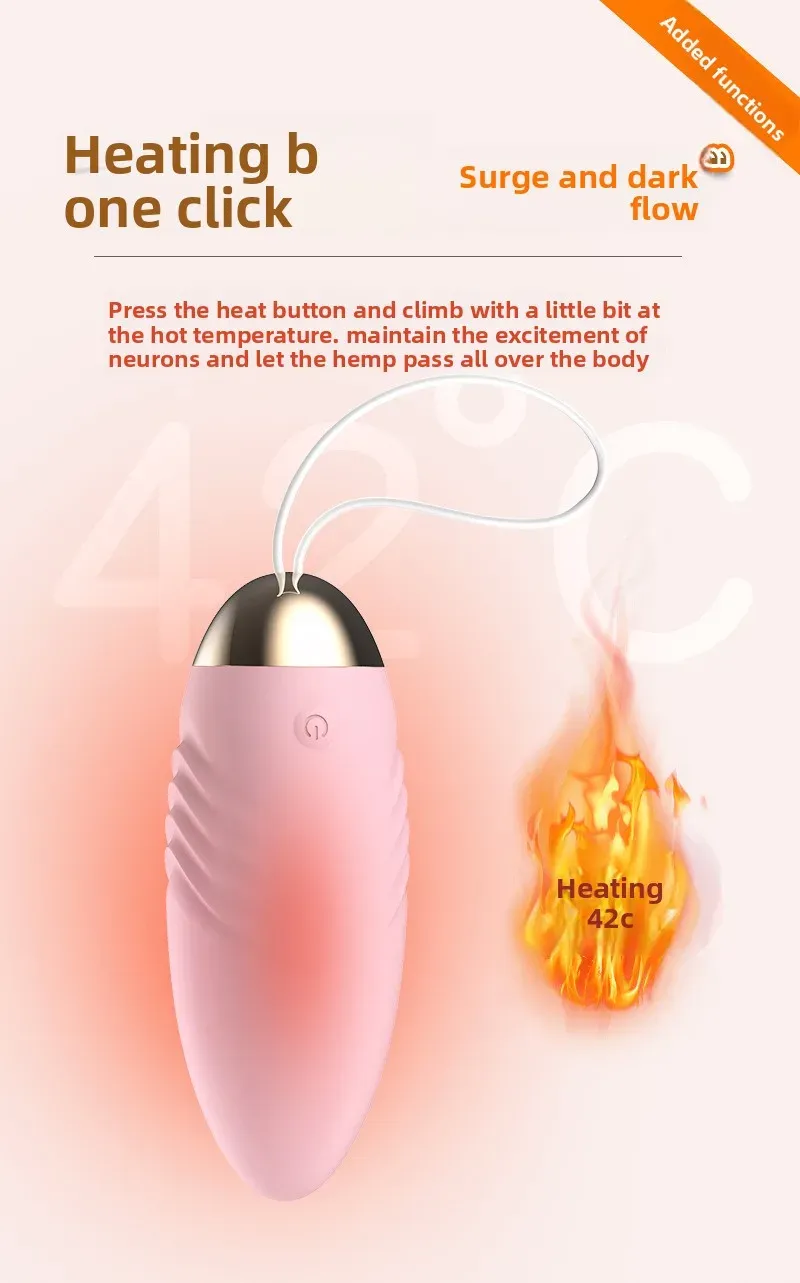 10 Frequencies Remote Control Heating Vibrating Egg