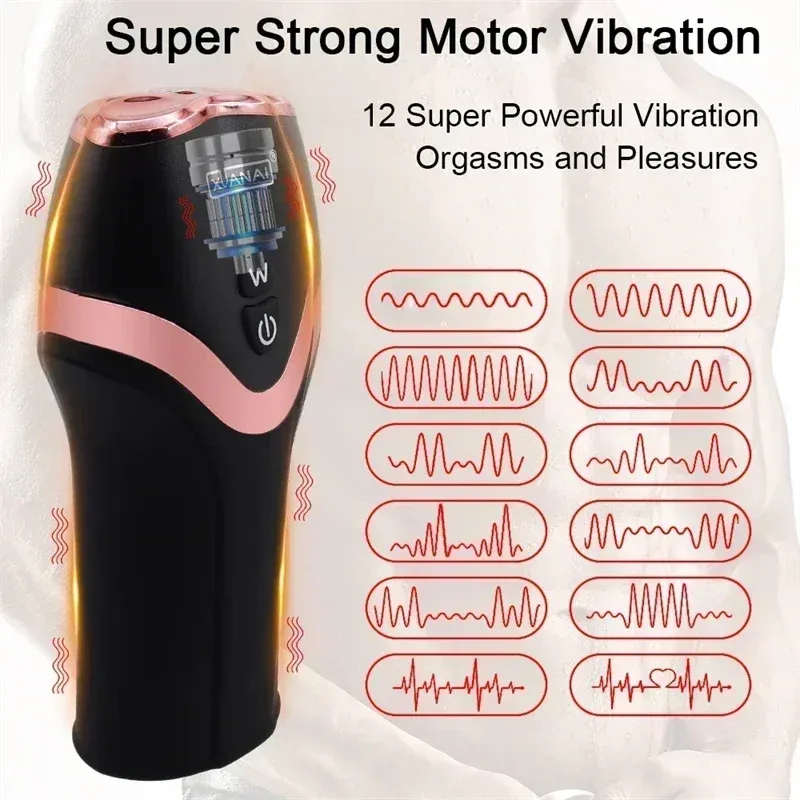 Razor Shaped Male Milker & Glans Trainer 12 Modes