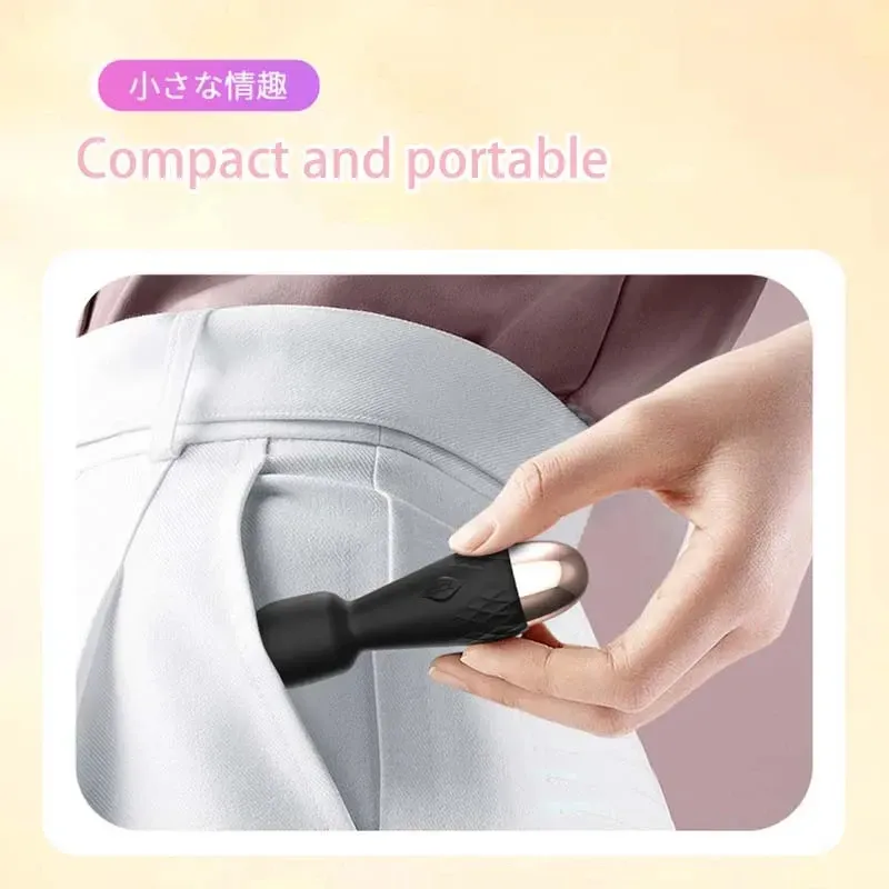 10-Frequency Mini Hidden USB Charging AV Wand Vibrator