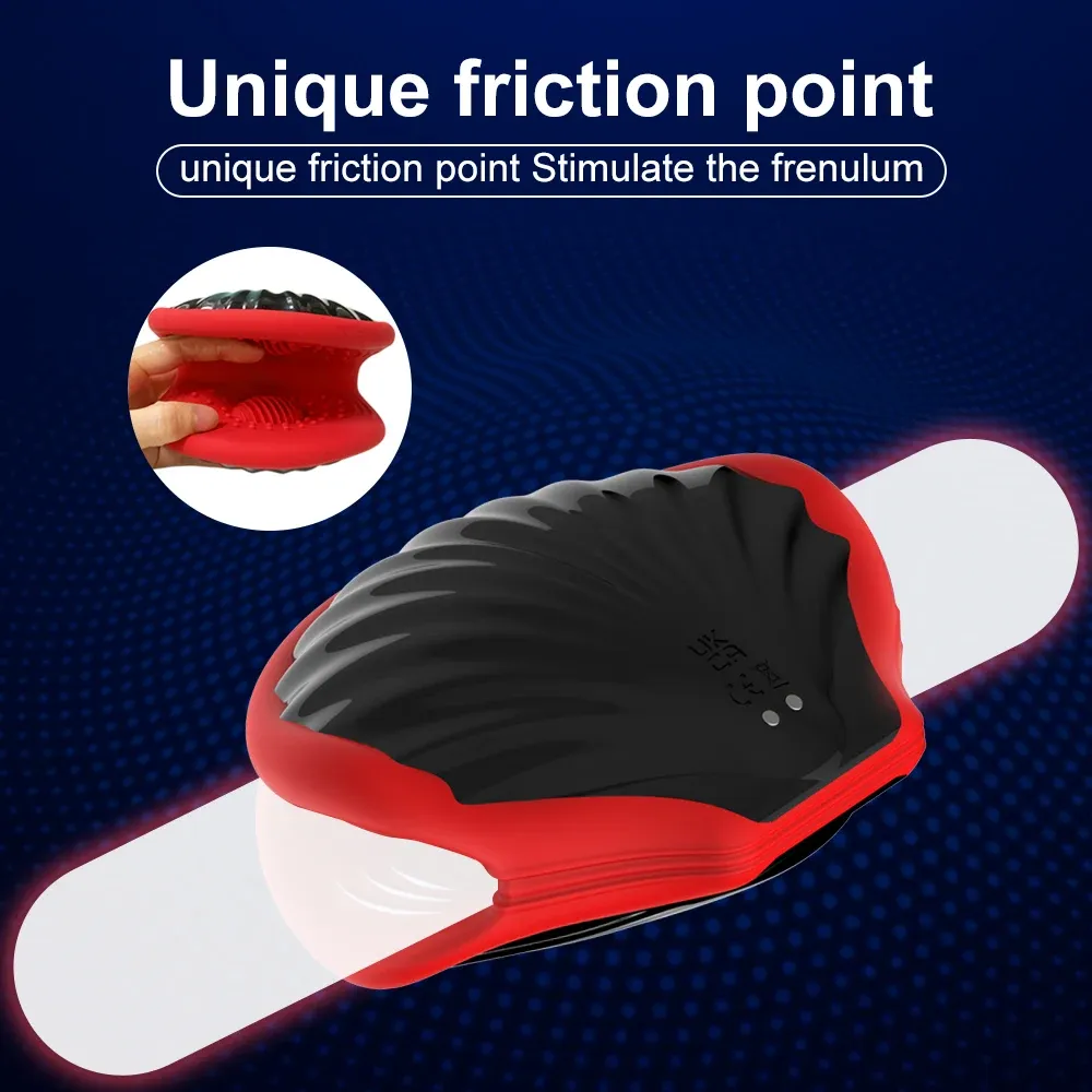 9 Vibrations Shell Shaped Automatic Male Masturbator