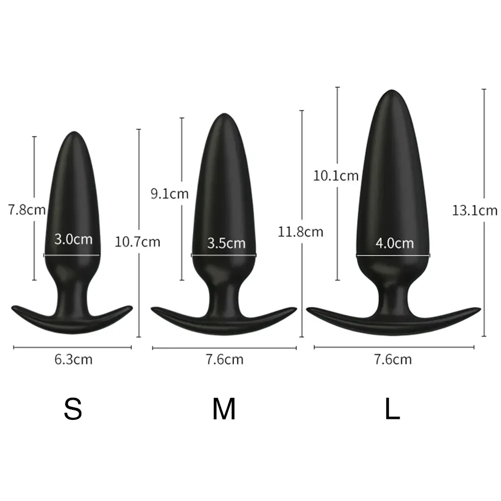 Anchor Shaped Anal Vibrator & Prostate Massager 3 Sizes