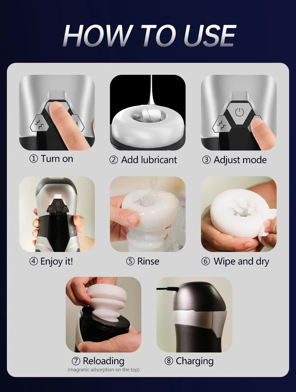 5D Inner Layer Automatic Male Masturbator Thrusting + Vibration