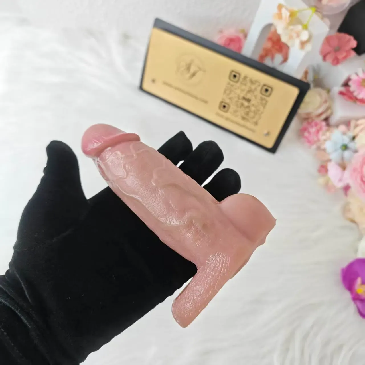 SXXY S8104 Platinum Silicone Simulated Penis Sleeve