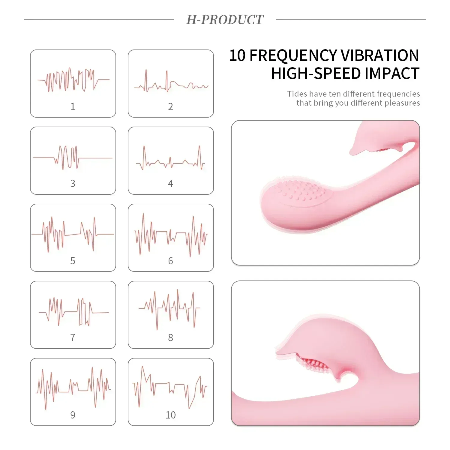 Fully Waterproof 10 Modes Dual G-Spot & Clitoral Vibrator
