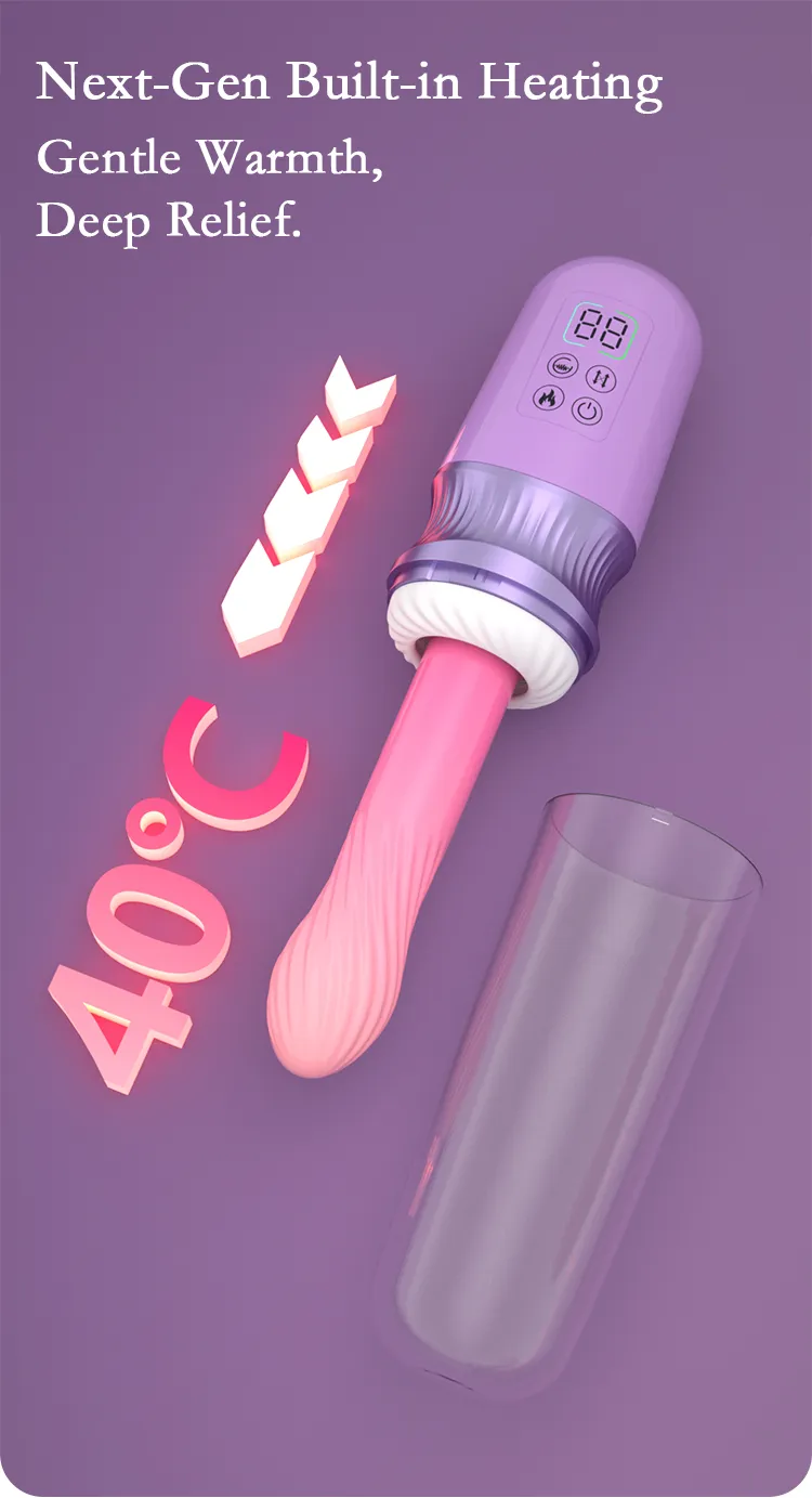 Thrusting & Vibrating APP Heating LCD Display Sex Machine