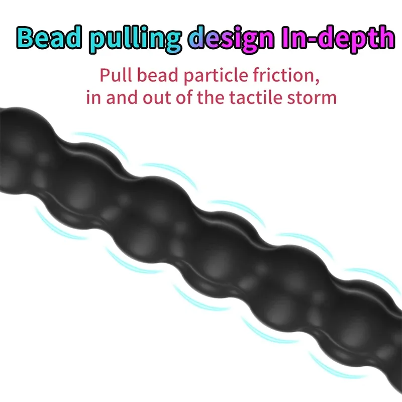 Multi-Section Beaded Silicone Anchor Butt Plug 3 Sizes