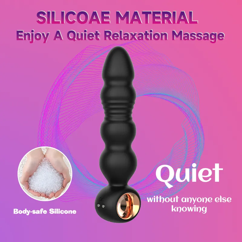 Pull-Ring Design Simulated Glans Prostate Massager