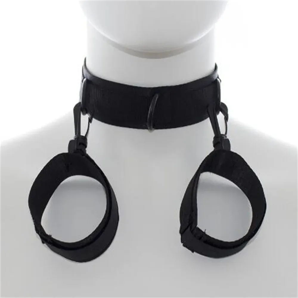 ชุดSMซาดิสอุปกรณ์ ปลอกคอสำหรับเล่นบทบาท BDSM วัสดุโพลีเอสเตอร์