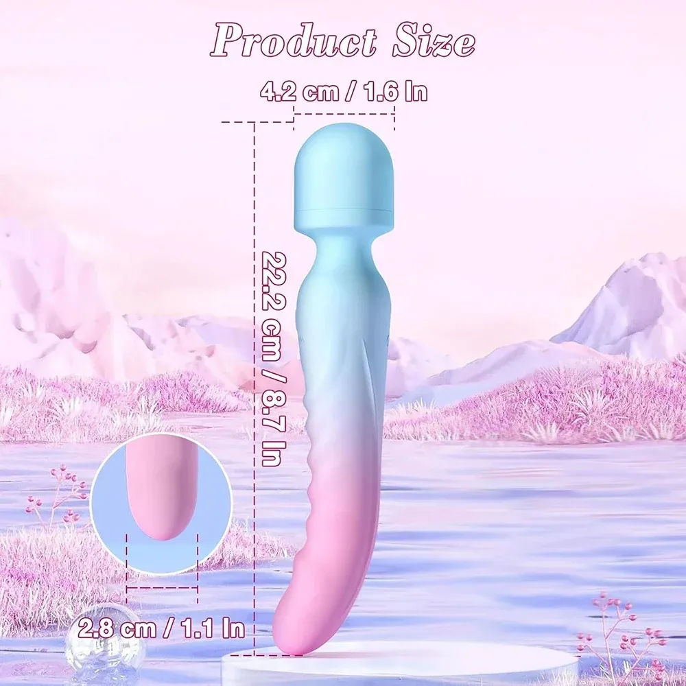 7-Frequency Zonal Control Dual-Head Heating AV Wand Vibrator