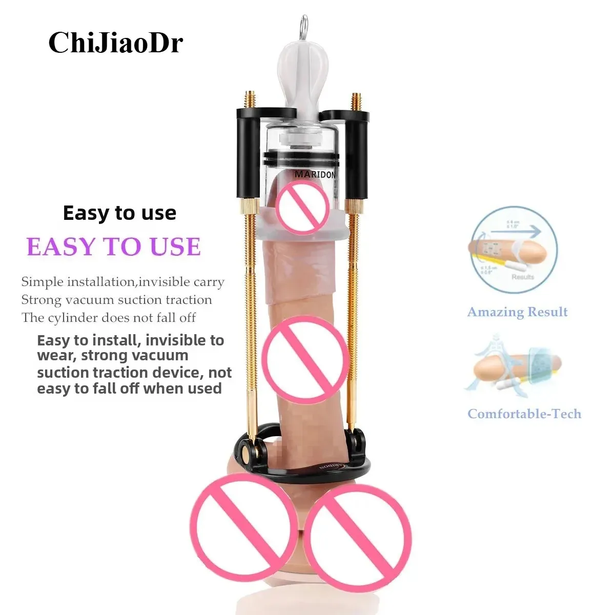 Vacuum Physical Penis Stretcher Set Increases Size Multiple Uses