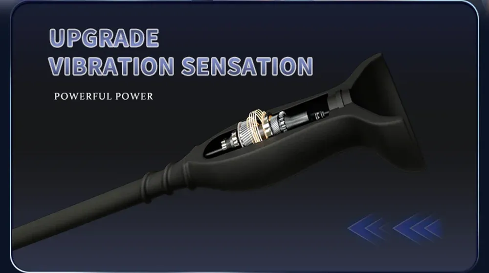 10-Frequency Urethral Sound With Suction Cup 2 Sizes
